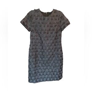 NWT Banana Republic Black Fringe Detail Dress Size 6